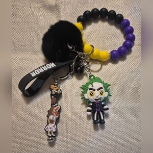 Beetlejuice Wristlet Keychain